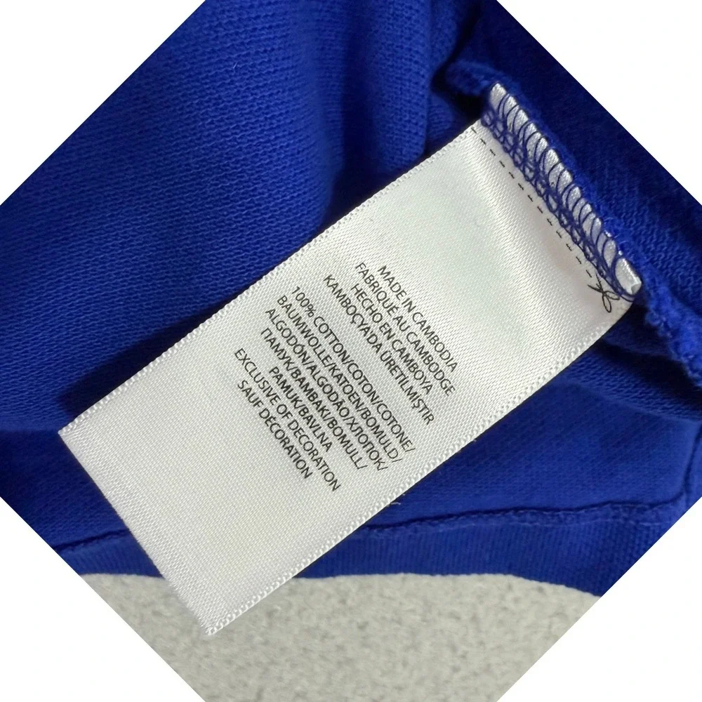 Polo Ralph Lauren Polo Shirt Medium Blue Mesh Long Sleeve Classic Fit Pony NEW